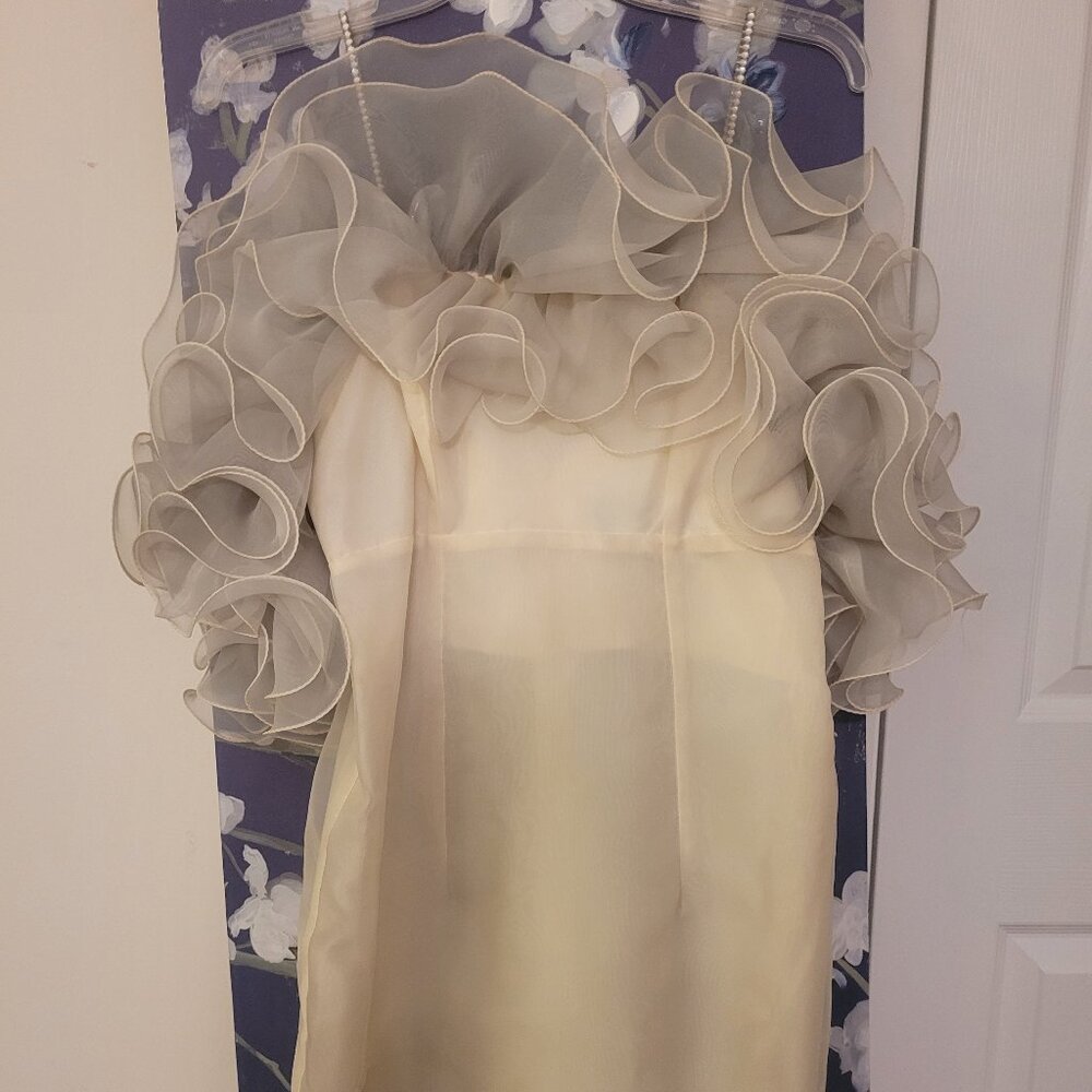Evening/Cocktail Dress w/Rhinestone shoulder straps, Size 6